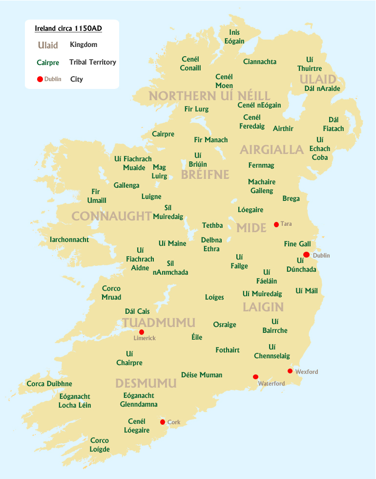 Ireland in 1150AD