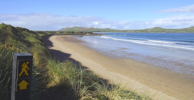 The wide sandy beaches of the Dingle Peninsula