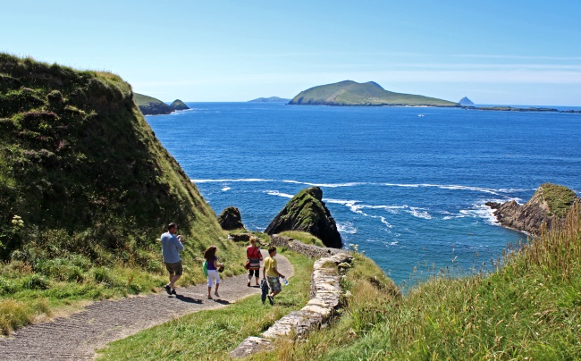 Heading down to Dunquin Pier