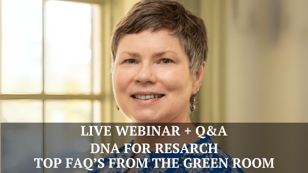 DNA for research - Top FAQ's with Pam Holland